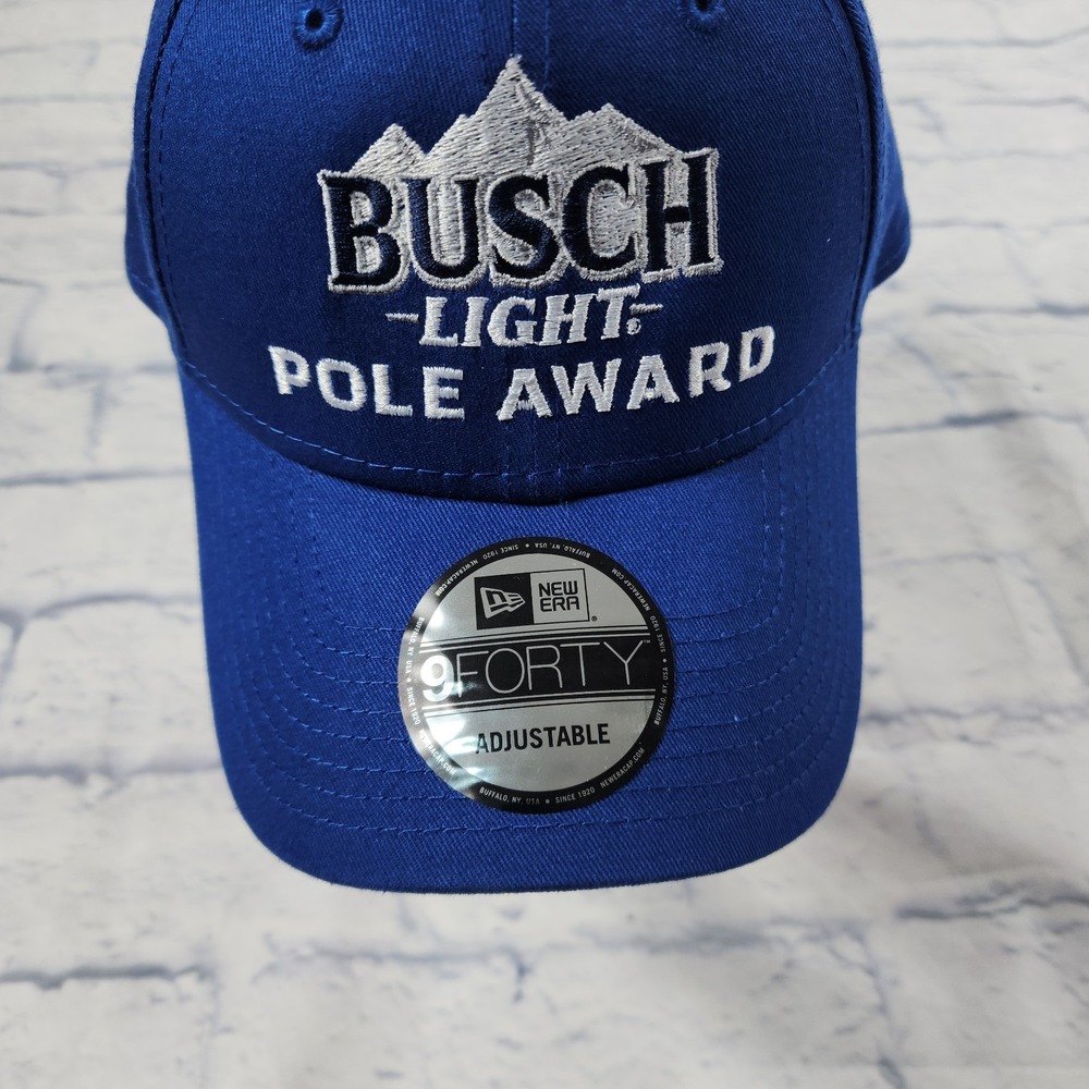 Busch Pole Award Kurt Busch 2018 Dega Stewart Haas Racing Team NASCAR Issued Hat - Picture 2 of 13
